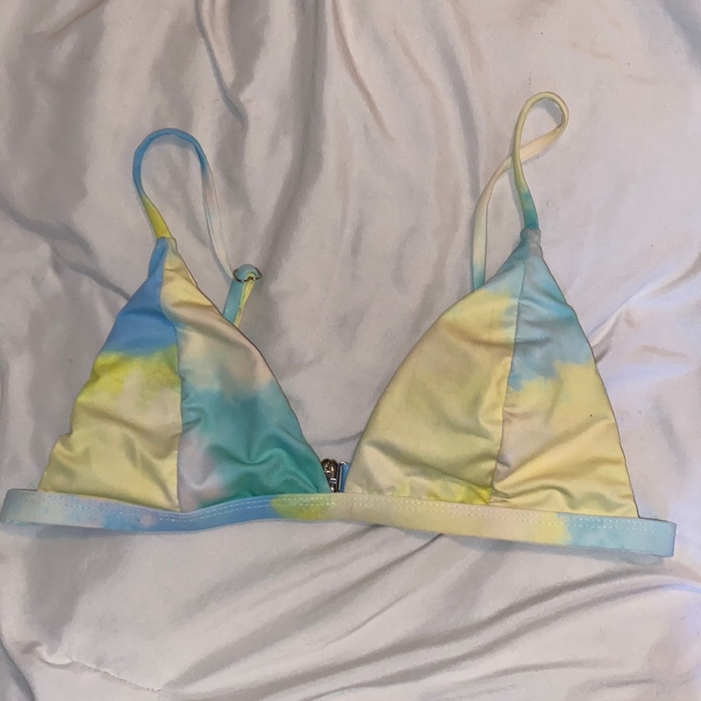 triangle tie dye bikini set